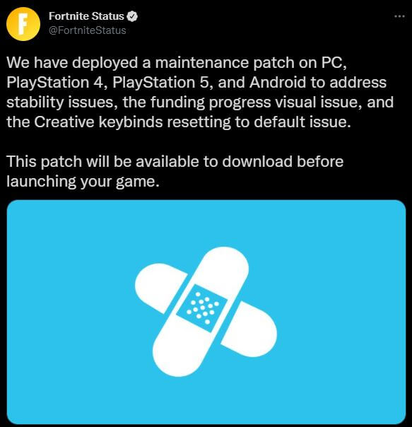 September 16th New Fortnite Update