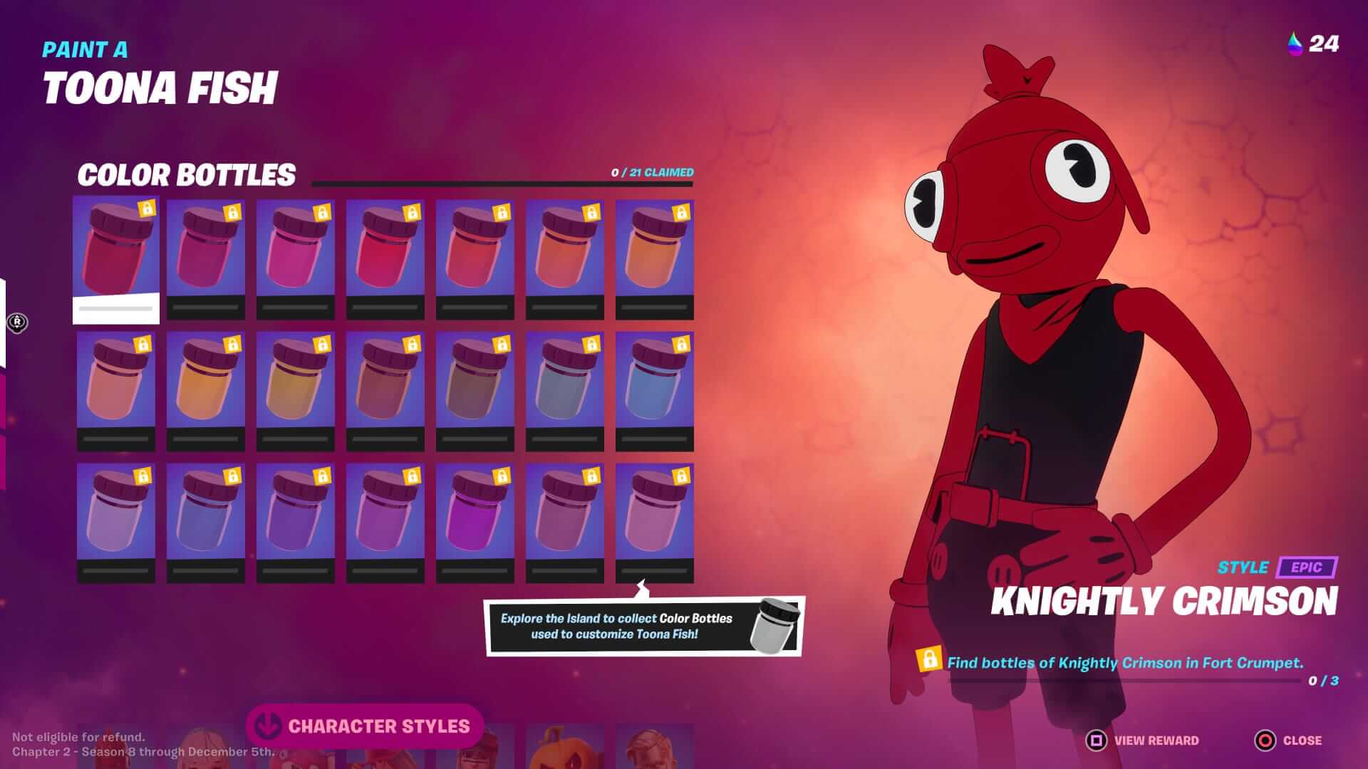 Fortnite Knightly Crimson Style