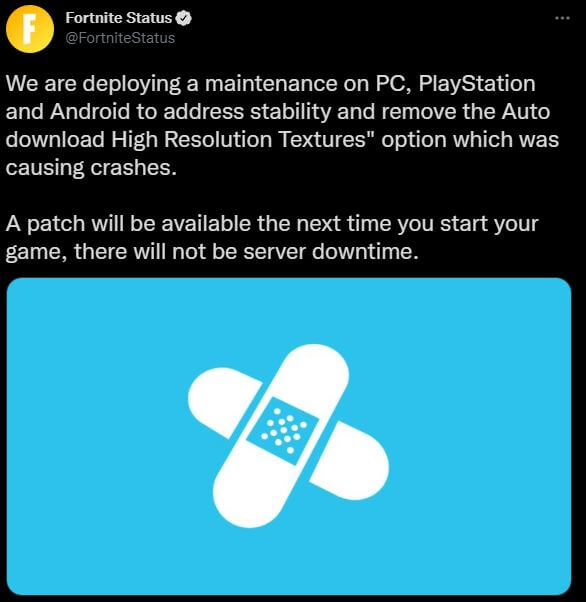 New Fortnite Update Today October 1st 2021