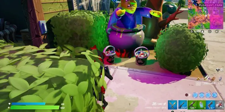 Fortnite Candy Location in Pleasant Park