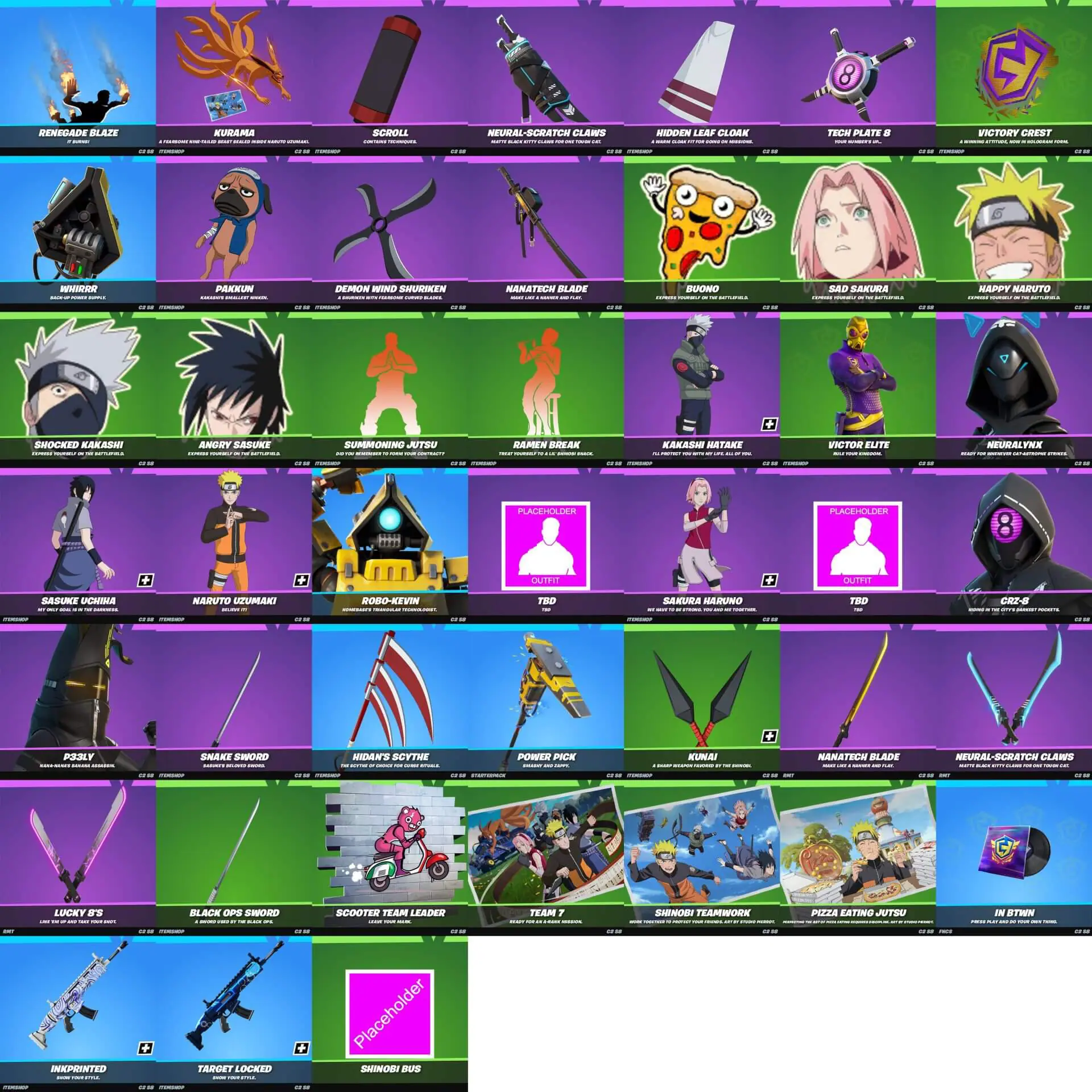 Fortnite v18.40 All Leaked Cosmetics