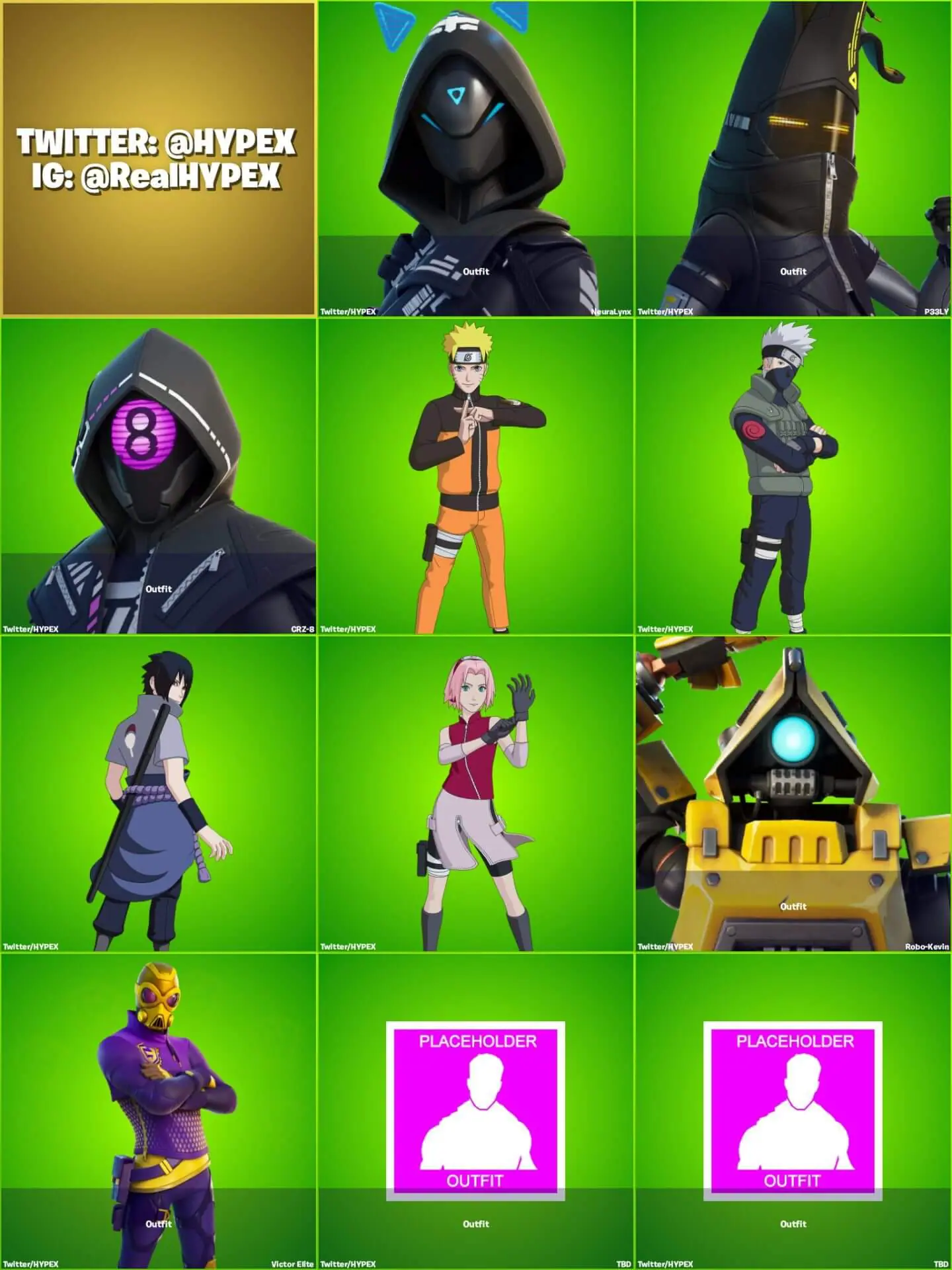 Fortnite v18.40 Leaked Skins