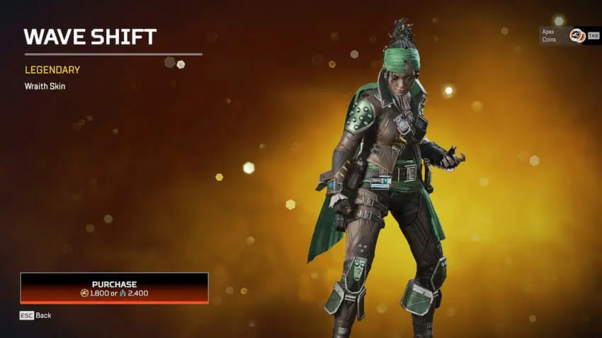 Apex Legends Wraith Wave Shift Skin