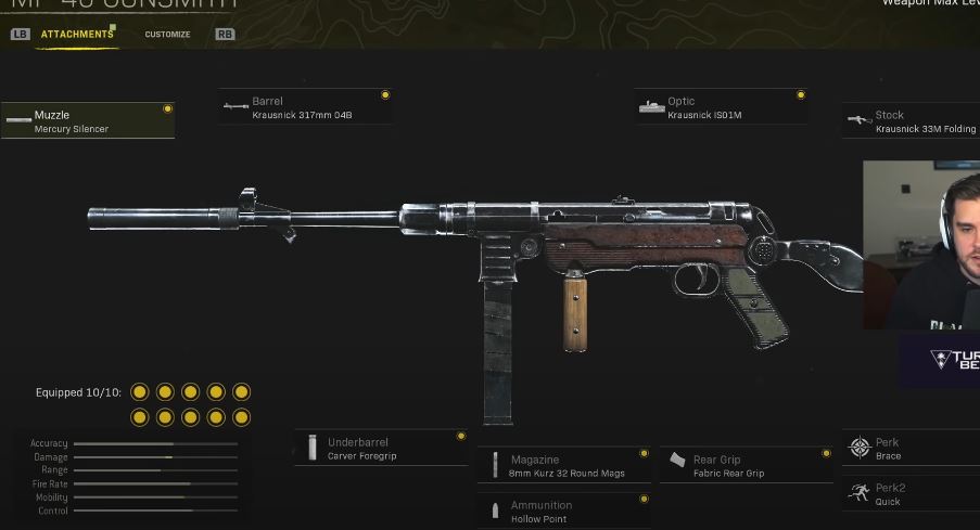 Best MP40 Class Vanguard Warzone Loadout