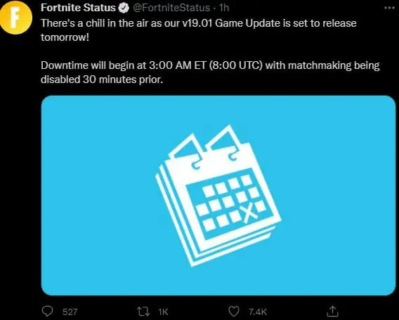 December 14th 2021 Fortnite Update