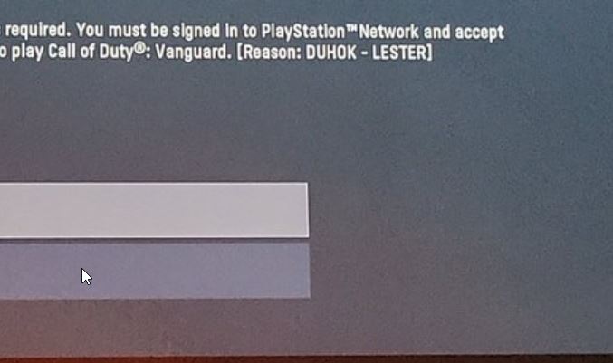 Duhok Lester Vanguard Connection Failed Error