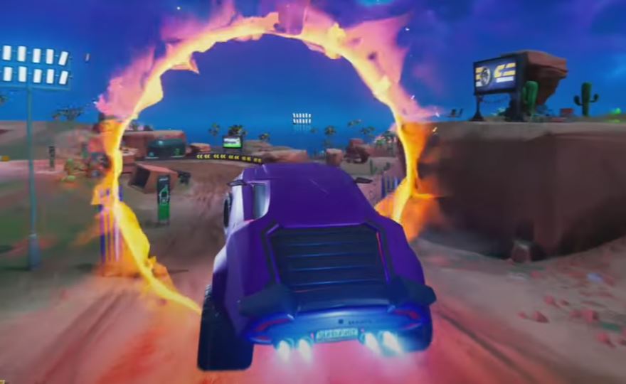 Jump Through Flaming Ring Fortnite Chapter 3