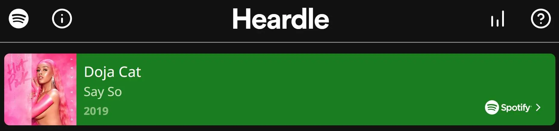 Daily Heardle Answer - 31st July 2022