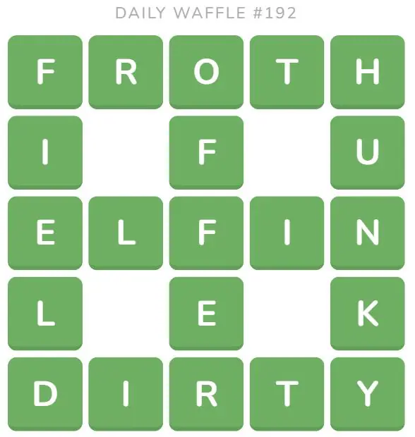 Daily Waffle Answer - August 1st 2022