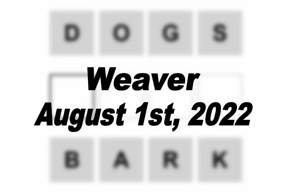 Daily Weaver - 1st August 2022
