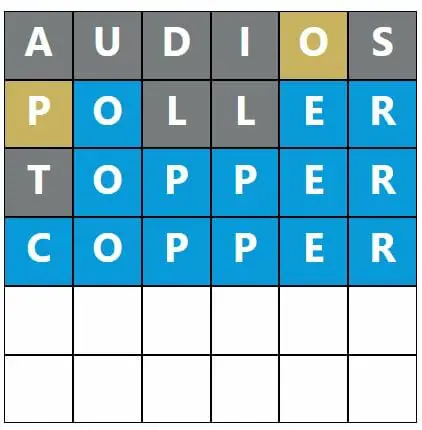 Daily Word Hurdle #383 Morning Answer - 29th July 2022
