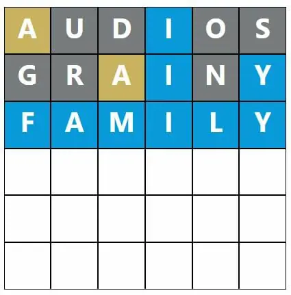 Daily Word Hurdle #384 Afternoon Answer - 29th July 2022