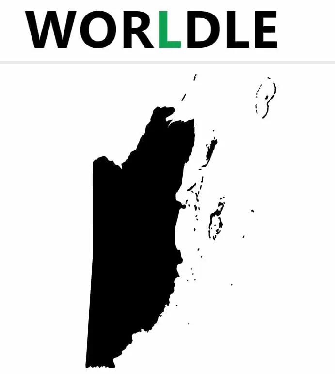 Daily Worldle Country 192 - August 1st 2022