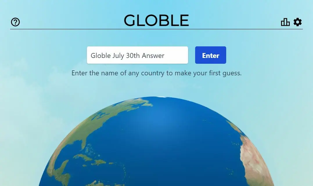 Globle Answer July 30th Answer