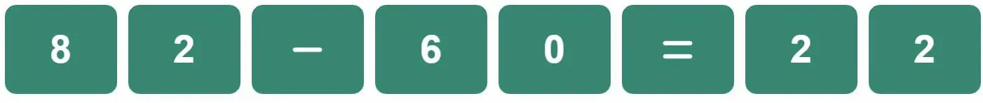 Daily Bi-Nerdle Answer 1 - 24th August 2022