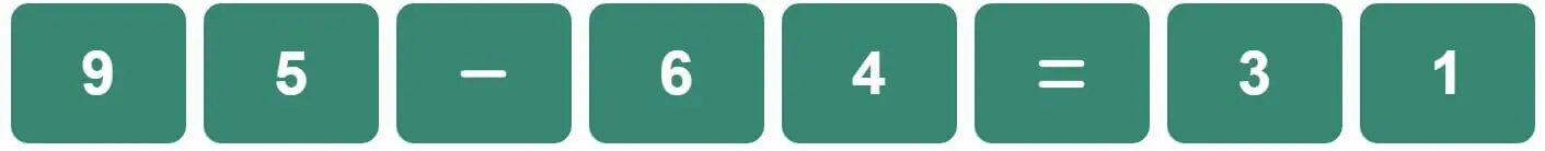 Daily Bi-Nerdle Answer 1 - 25th August 2022