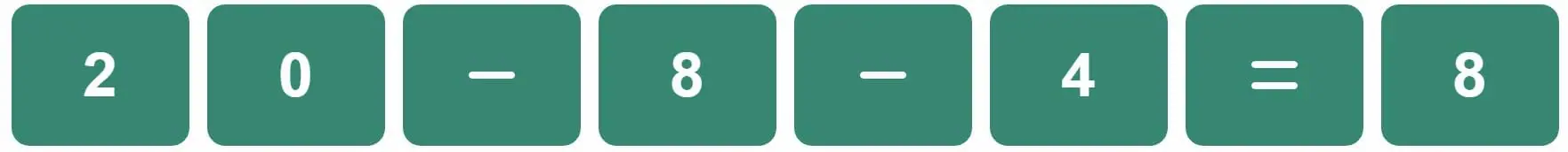 Daily Bi-Nerdle Answer 2 - 20th August 2022