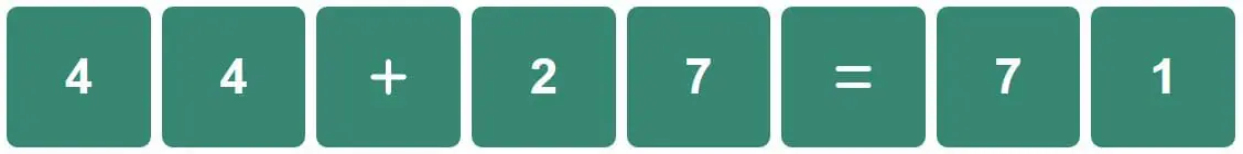 Daily Classic Nerdle Answer - 14th August 2022