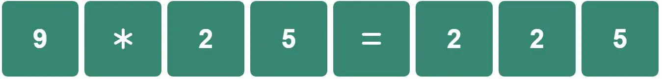 Daily Classic Nerdle Answer - 15th August 2022