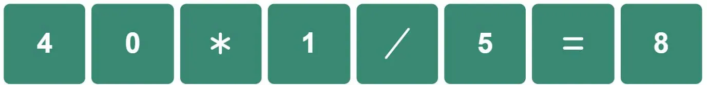 Daily Classic Nerdle Answer - 29th August 2022
