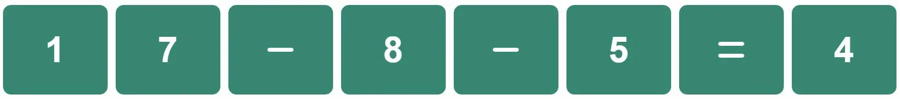 Daily Classic Nerdle Answer - 5th August 2022