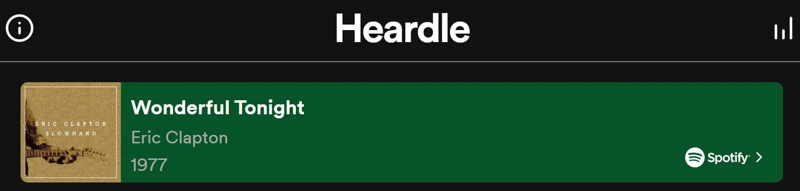 Daily Heardle Answer - 11th August 2022