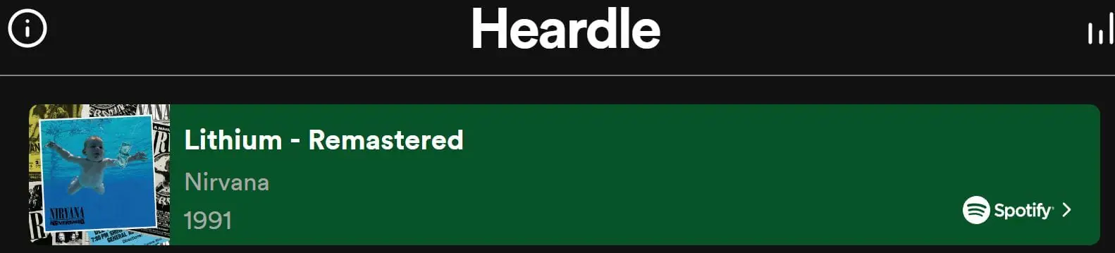 Daily Heardle Answer - 17th August 2022