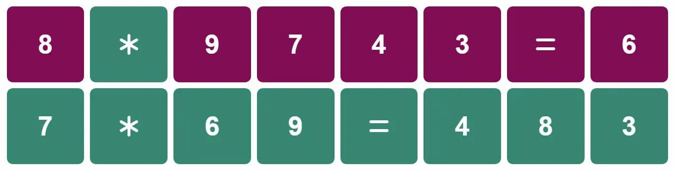 Daily Instant Nerdle Answer - 31st August 2022