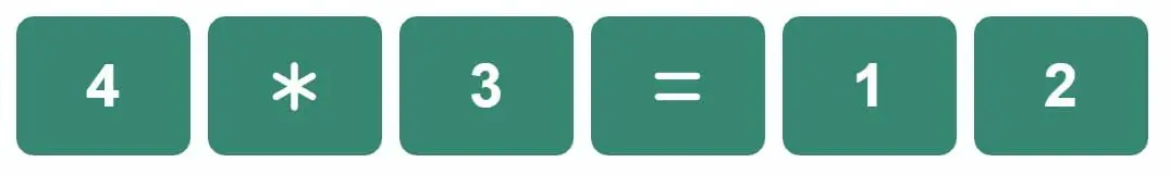 Daily Mini Bi-Nerdle Answer 1 - 13th August 2022