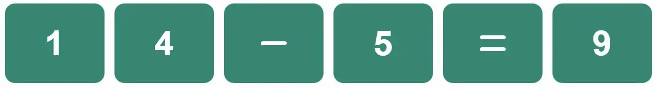 Daily Mini Bi-Nerdle Answer 1 - 24th August 2022