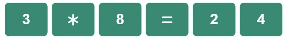 Daily Mini Bi-Nerdle Answer 1 - 29th August 2022