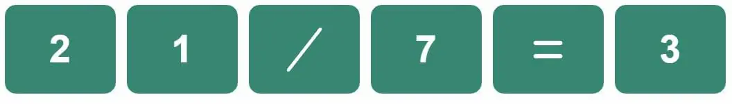 Daily Mini Bi-Nerdle Answer 1 - 31st August 2022