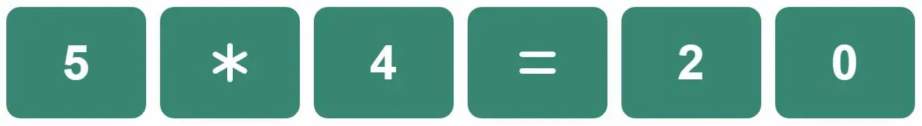 Daily Mini Bi-Nerdle Answer 2 - 24th August 2022