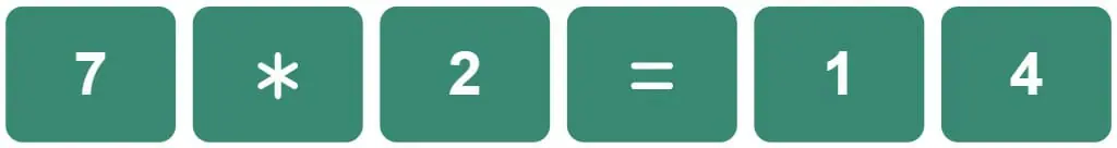 Daily Mini Bi-Nerdle Answer 2 - 28th August 2022