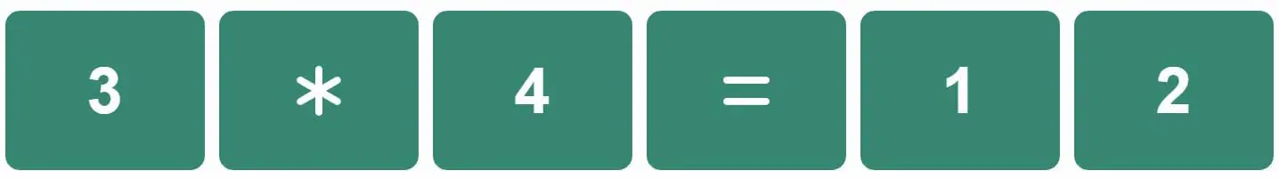Daily Mini Nerdle Answer - 12th August 2022