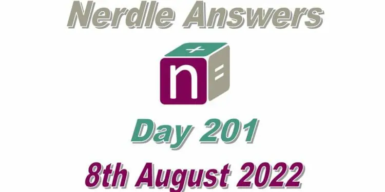 Daily Nerdle 201 - August 8th, 2022