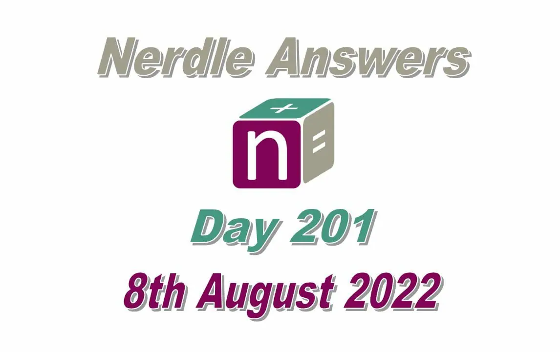 Daily Nerdle 201 - August 8th, 2022