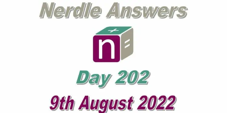 Daily Nerdle 202 - August 9th, 2022