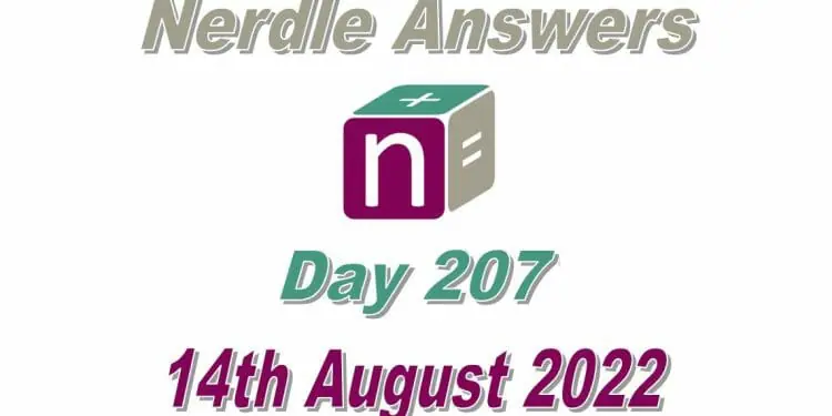 Daily Nerdle 207 Answers - August 14th, 2022