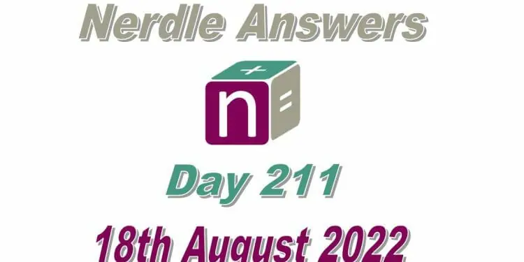 Daily Nerdle 211 Answers - August 18th, 2022