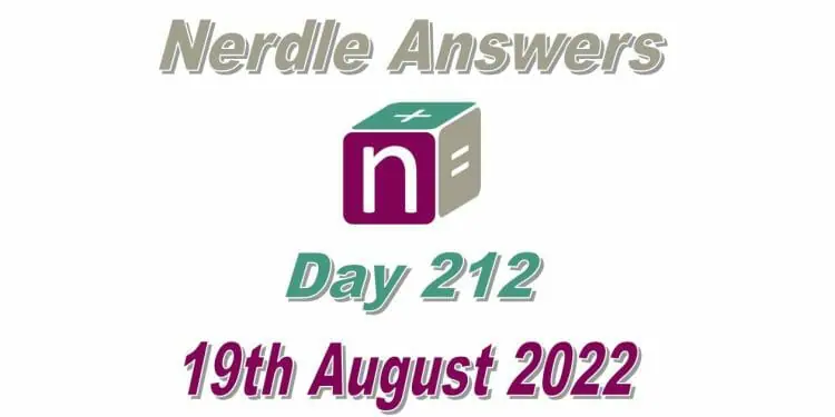 Daily Nerdle 212 Answers - August 19th, 2022