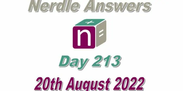 Daily Nerdle 213 Answers - August 20th, 2022