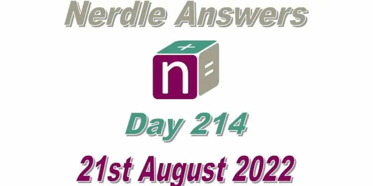 Daily Nerdle 214 Answers - August 21st, 2022