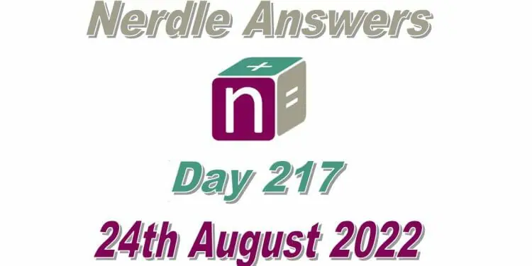 Daily Nerdle 217 Answers - August 24th, 2022