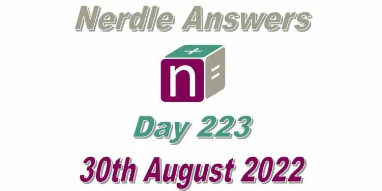 Daily Nerdle 223 Answers - August 30th, 2022