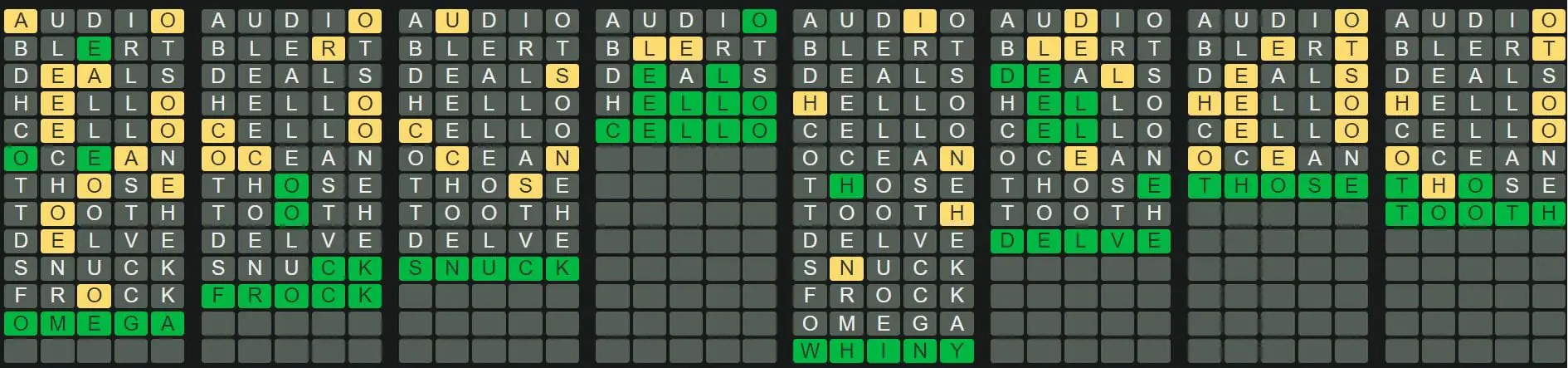 Daily Octordle 193 Answer - August 5th 2022