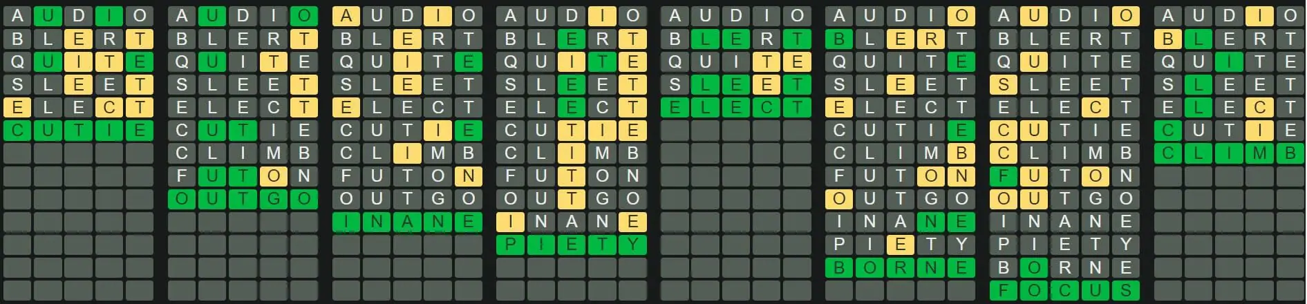 Daily Octordle 194 Answer - August 6th 2022