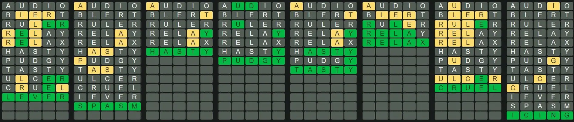 Daily Octordle 200 Answer - August 12th 2022