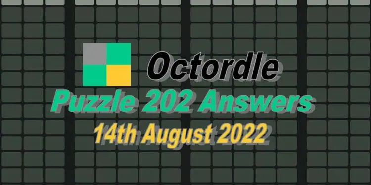 Daily Octordle 202 - August 14th 2022