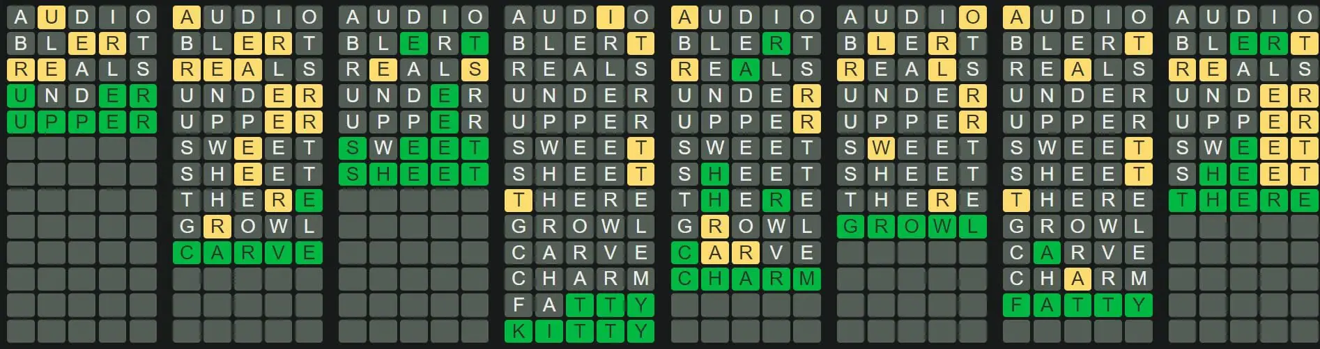 Daily Octordle 203 Answer - August 15th 2022